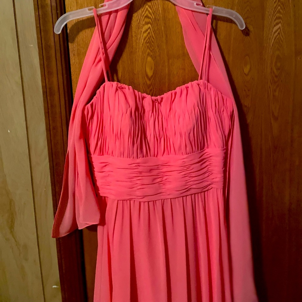 Mother of the bride dress/color melon